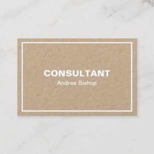 Cartão de visita Clássico de Quadro Limpo Simple