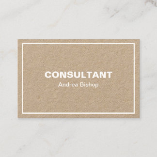 Cartão de visita Clássico de Quadro Limpo simples