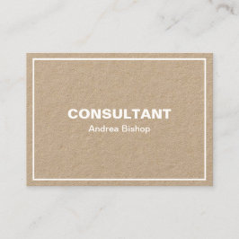 Cartão de visita Clássico de Quadro Limpo simples