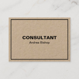 Cartão de visita Clássico de Quadro Limpo simples