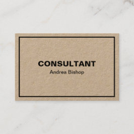 Cartão de visita Clássico de Quadro Limpo simples