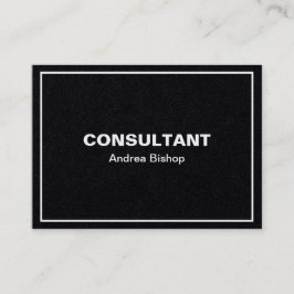 Cartão de visita Clássico de Quadro Limpo simples