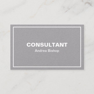 Cartão de visita Clássico de Quadro Limpo simples