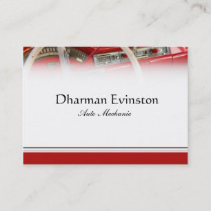 Cartão de visita clássico do carro