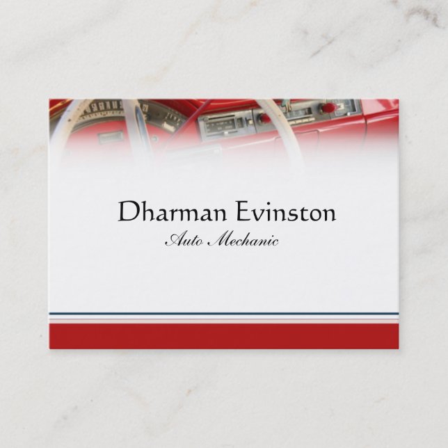 Cartão de visita clássico do carro (Frente)