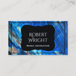 Cartão De Visita Clássico Elegante Labradorite