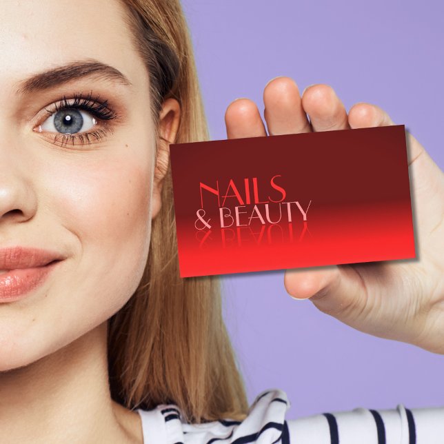 Cartão De Visita Clássico Moderno Clássico de Espelho de Gradação d (Criador carregado)