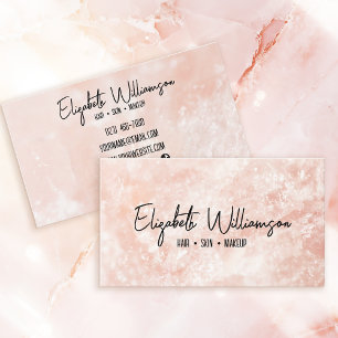 Cartão De Visita Clássico Moderno Rosa Rosa Rosa Quartz Limpo Rosa