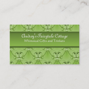 Cartão de visita Clássico, Verde limão