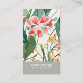 Cartão De Visita Classy Blooming Floral | Mídia social