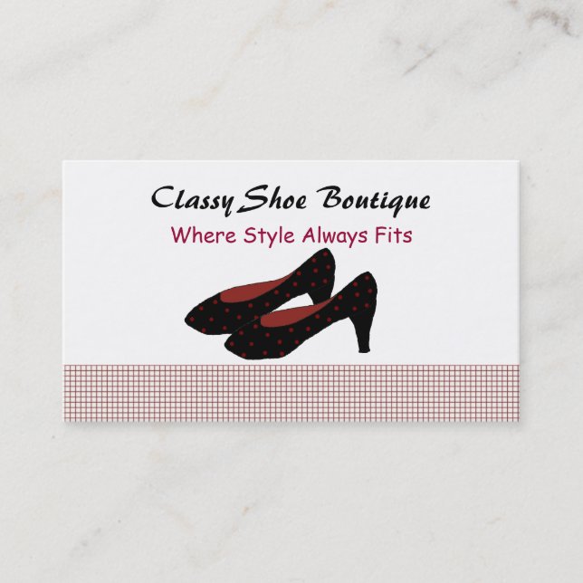 Cartão De Visita Classy Heels Boutique (Frente)