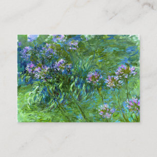 Cartão De Visita Claude Monet: Agapanthus
