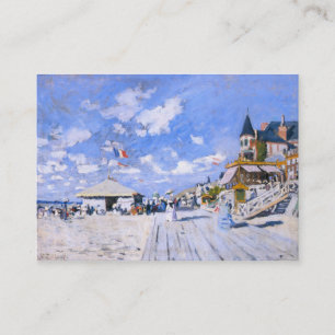 Cartão De Visita Claude Monet: Na praia de Trouville