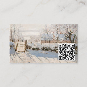 Cartão De Visita Claude Monet - O Código Magpie - QR