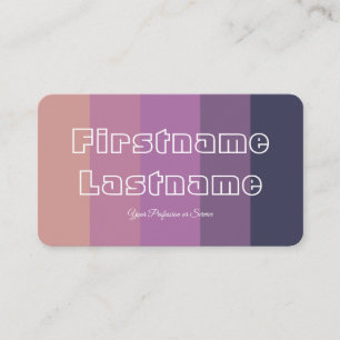 Cartão De Visita Cláusula de cor violeta elegante QR-Code