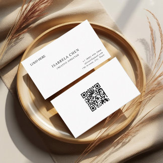 Cartão De Visita Clean Sharp Modern Business Card Concept