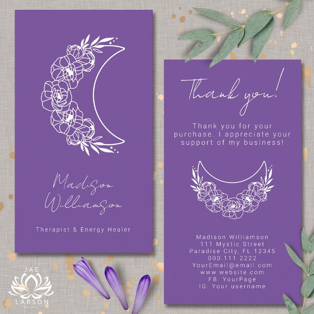 Cartão De Visita Cliente de Fotografia Moderna Psicica Esoterica Mu (Criador carregado)