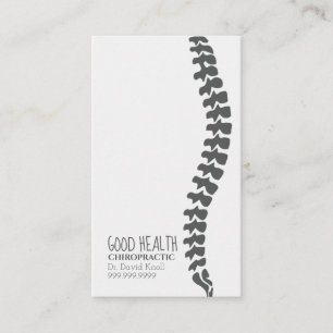 Cartão De Visita Clínica de Bem-Estar da Saúde Chiropractor
