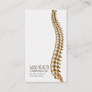 Cartão De Visita Clínica de Bem-Estar da Saúde Chiropractor