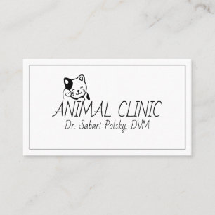 Cartão De Visita Clínica de EFP/Abrigo/Abastecimento Veterinário