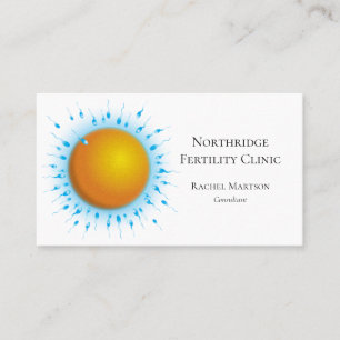 Cartão De Visita Clínica de Fertilidade da Ciência Médica
