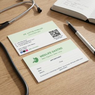 Cartão De Visita Clínica de Gastroenterologia Empresarial Consult