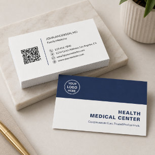 Cartão De Visita Clínica de Saúde Médica Médico Profissional