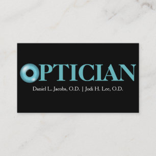 Cartão De Visita Clínica de Visão EyeBall Médico Óptico Negócios