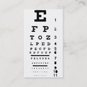 Cartão De Visita Clínica de Visão Gráfico de Olhos Negócios de Médi