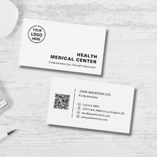 Cartão De Visita Clínica Médica de Saúde Doutor Profissional