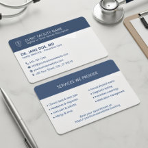 Clínica Médica Médica Minimalista Azul Marinho