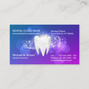 Cartão De Visita Clínica Odontológica Consulta Odontológica 3d Dent