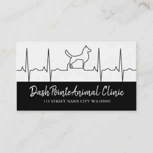 Cartão De Visita Clínica Veterinária Abrigo de Animais