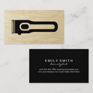 Cartão De Visita Clipper capilar Barber Estylist para o cabelo