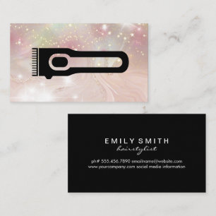 Cartão De Visita Clipper capilar Barber Star Dust Glow Bokee