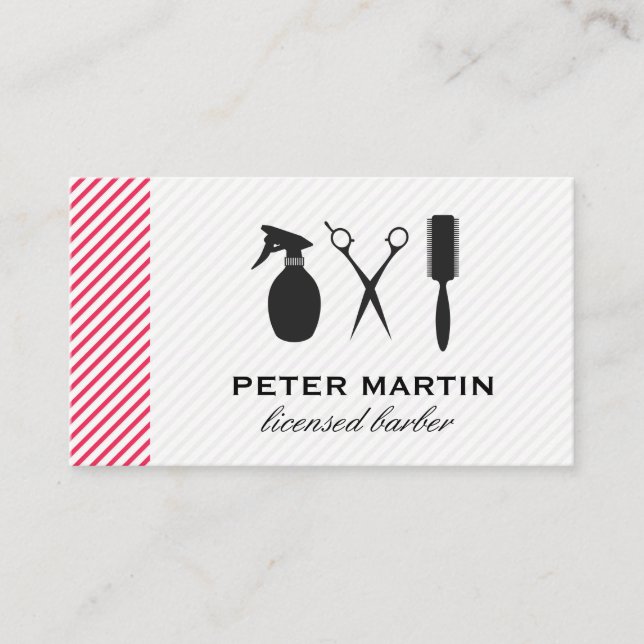 Cartão De Visita Clippers de cabelo | Ferramentas de Barber (Frente)