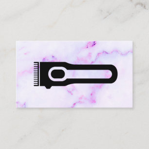 Cartão De Visita Clippers de cabelo Marble