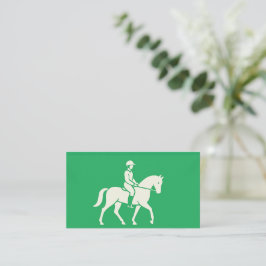 Cartão De Visita Clover Green Horse Equine Contact Card