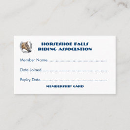 Cartão De Visita Clube ou membrasia do clube do cavalo
