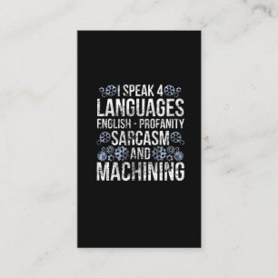 Cartão De Visita CNC Machinista Engraçado
