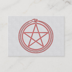Cartão De Visita Cobra e Pentagram