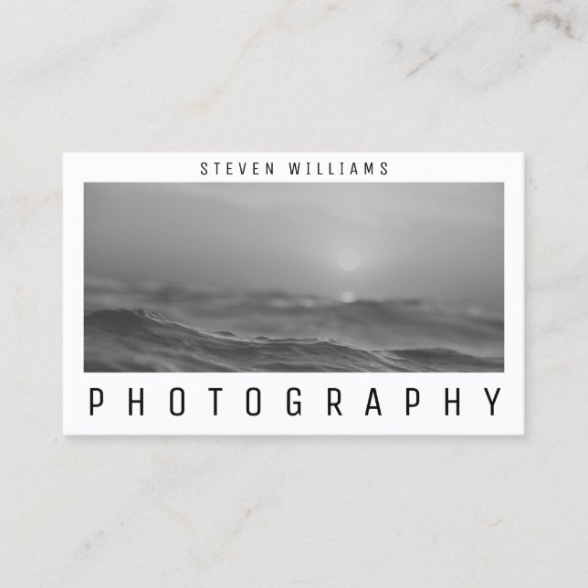 Cartão De Visita cobrir de imagem de foto moldado (Frente)