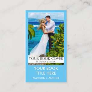 Cartão De Visita Cobrir do Livro do Autor do Escritor Lt. Blue ou P