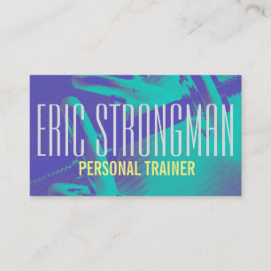 Cartão De Visita Cobrir pessoal do estilo do gym do instrutor da