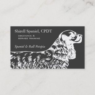 Cartão De Visita Cocker Spaniel Dog Business