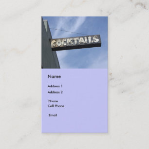 Cartão De Visita cocktail