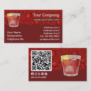 Cartão De Visita cocktail americano