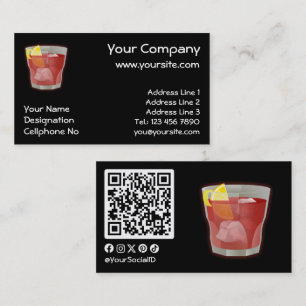 Cartão De Visita Cocktail de Americano
