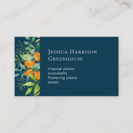 Cartão De Visita Cód. Cód. QR Botânica de Folhagem de Molercola Aqu