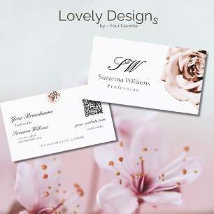 Cartão De Visita Cód. cor-de-rosa rosa-claro, simples, branco Códig